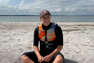 Iga Świątek na skuterze nad polskim morzem