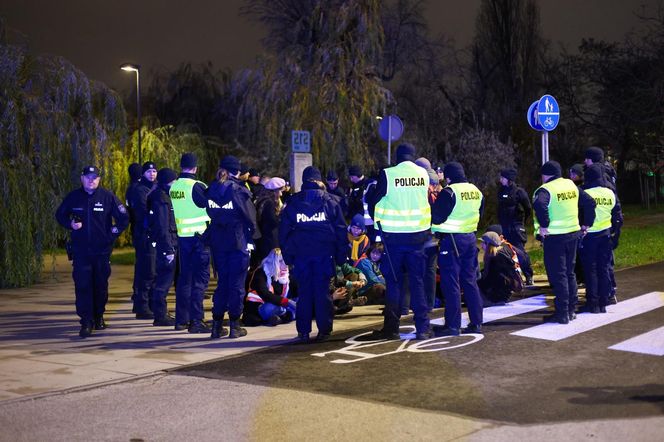 Blokada aktywistów z Ostatniego Pokolenia (27.11.2024)