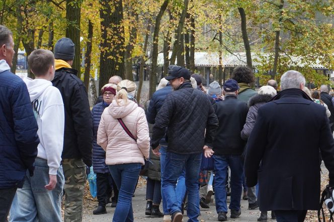 Tłumy na cmentarzu na Miłostowie