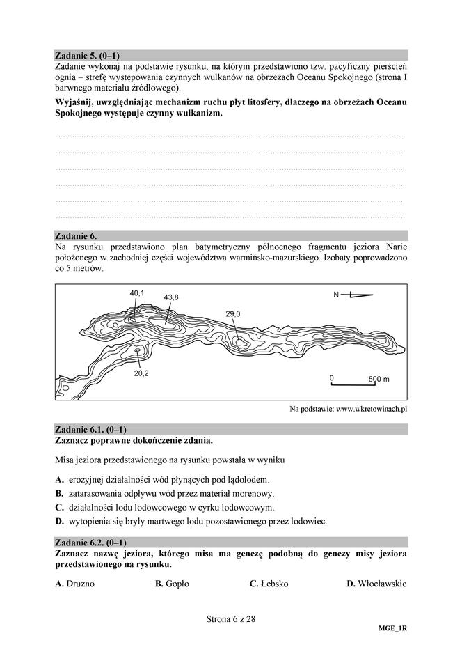 Matura 2018 - Geografia poziom rozszerzony. Arkusze egzaminacyjne