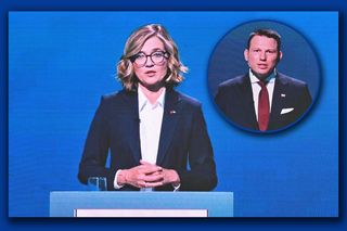 Mentzen zaszokowany pytaniem Biejat! Aż go zamurowało w czasie debaty TVP