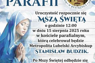 Jubileusz 700-lecia parafii Wniebowzięcia Najświętszej Maryi Panny w Bystrzycy [AUDIO]