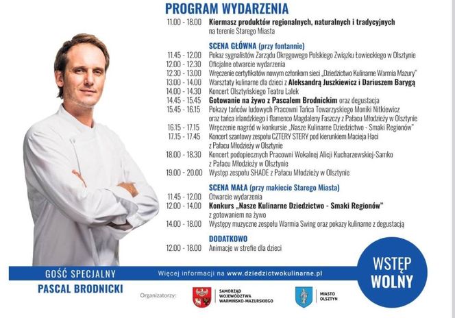 To najsmaczniejsze przedwakacyjne wydarzenie w Olsztynie. Do miasta przyjedzie znany kucharz
