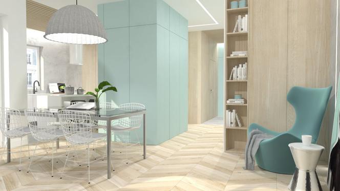 Pastelowy apartament dla pary