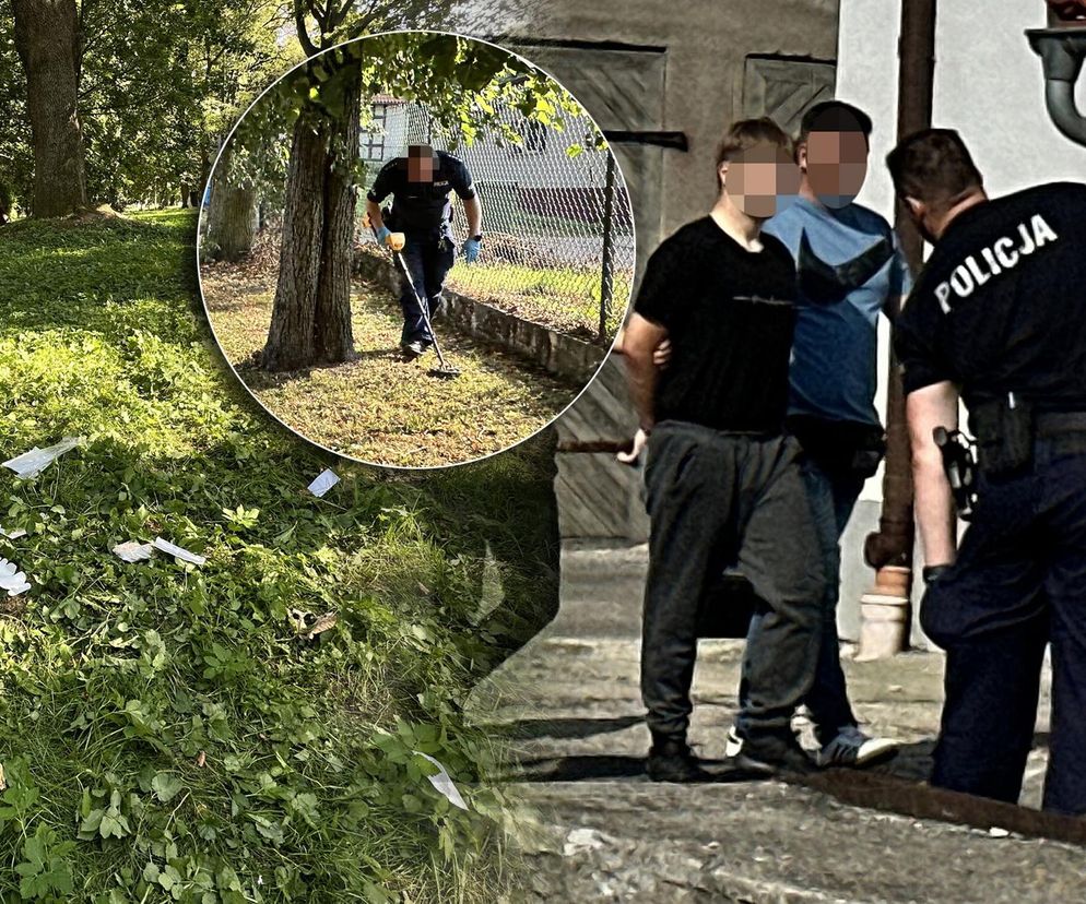 Dramat w parku w Pasłęku. Dwóch nastolatków ugodzonych nożem