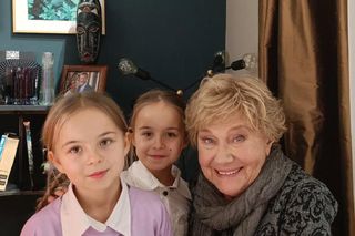 Wigilia za kulisami M jak miłość. bliźniaczki Nadia i Natalia Witkowskie (siostry Kacpra), Teresa Lipowska (Barbara Mostowiak)