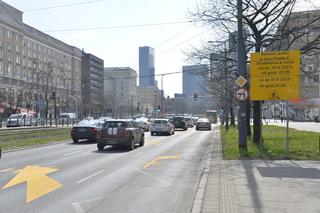 Drogowcy zwężą al. Jana Pawła II. Weekendowe frezowanie jezdni  Dziękuję 