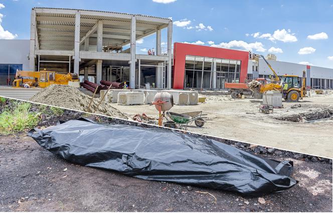 Leżała martwa na placu budowy supermarketu! Tajemnicza śmierć w Kaliszu