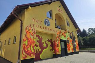 Niezwykły mural strażaków OSP w Tuligłowach