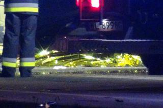 Śmiertelny wypadek w Nieporęcie. jeden z samochodów dachował