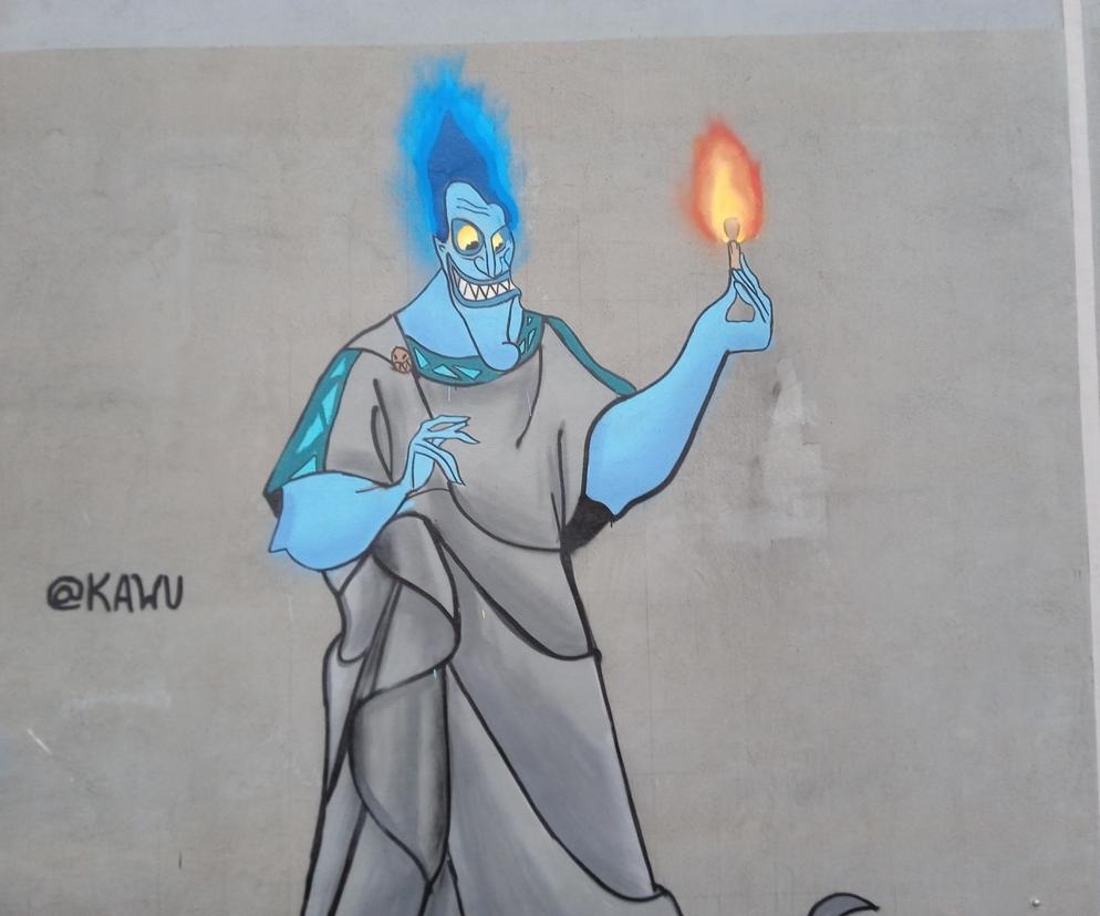 Hades nowym muralem Kawu w Poznaniu