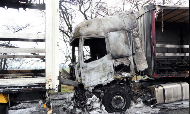 Spalił trzy TIR-y! Brał się za czwartego