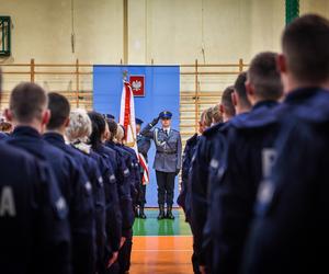 Ślubowanie nowych policjantów w Łodzi