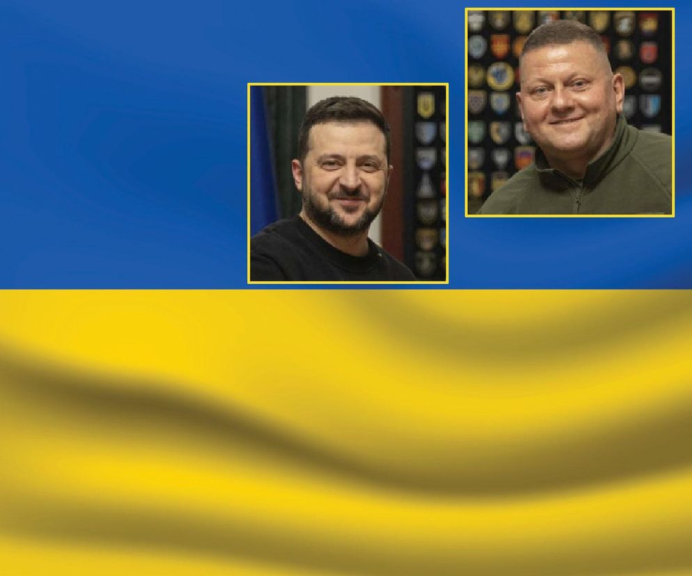 Wołodymyr Zełenski i Walerij Załużny