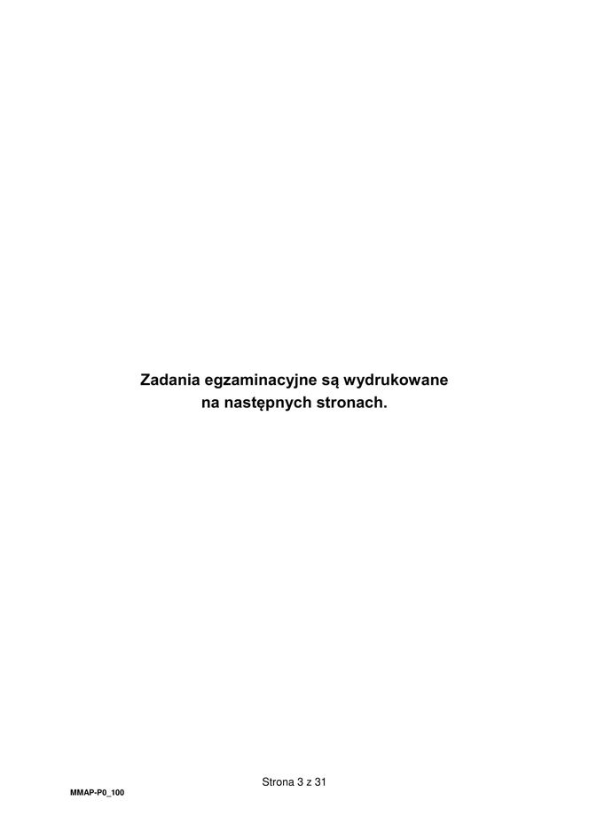 Arkusz maturalny - matura z matematyki 2025