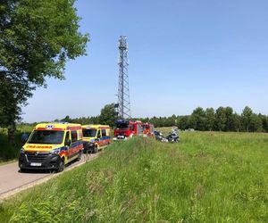 Wypadek motocyklistów w Baryczce