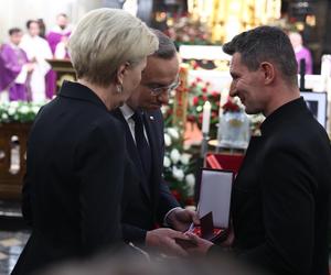 Andrzej Duda z żoną na pogrzebie Jacka Zielińskiego! Niesamowite sceny