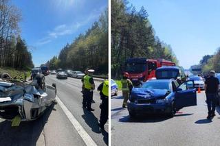 Samochód dachował na Obwodnicy Trójmiasta. Trasa jest całkowicie zamknięta!