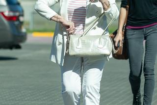 Krystyna Loska jeździ autem