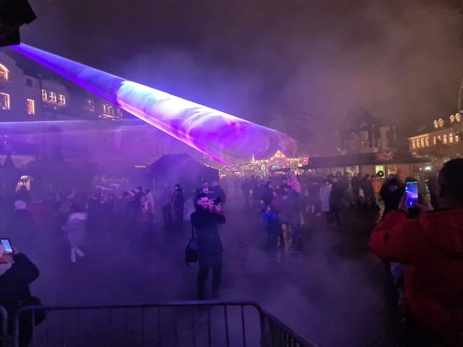 Rzeszów. Pokaz laserowy na Rynku [ZDJĘCIA]