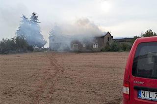 Pożar domu w Grabowie pod Lubawą