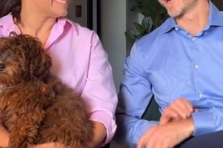 M jak miłość poza planem. Magda (Anna Mucha), Andrzej (Krystian Wieczorek)