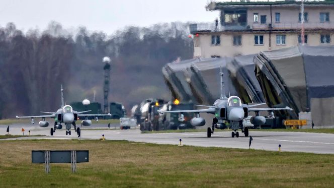 Szwedzki JAS39 Gripen z Malborka