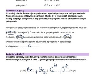 Matura chemia 2025: Odpowiedzi [16.05.2025] nowa formuła 2023