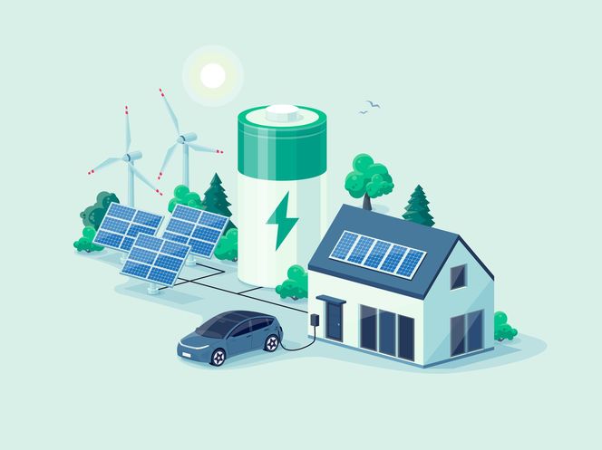 Ekosystem energii odnawialnej – ilustracja