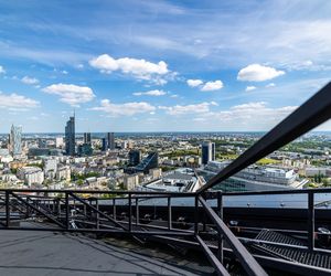 Panorama Warszawy z wieżowca Skyliner