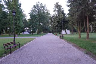 Park w gminie Mełgiew