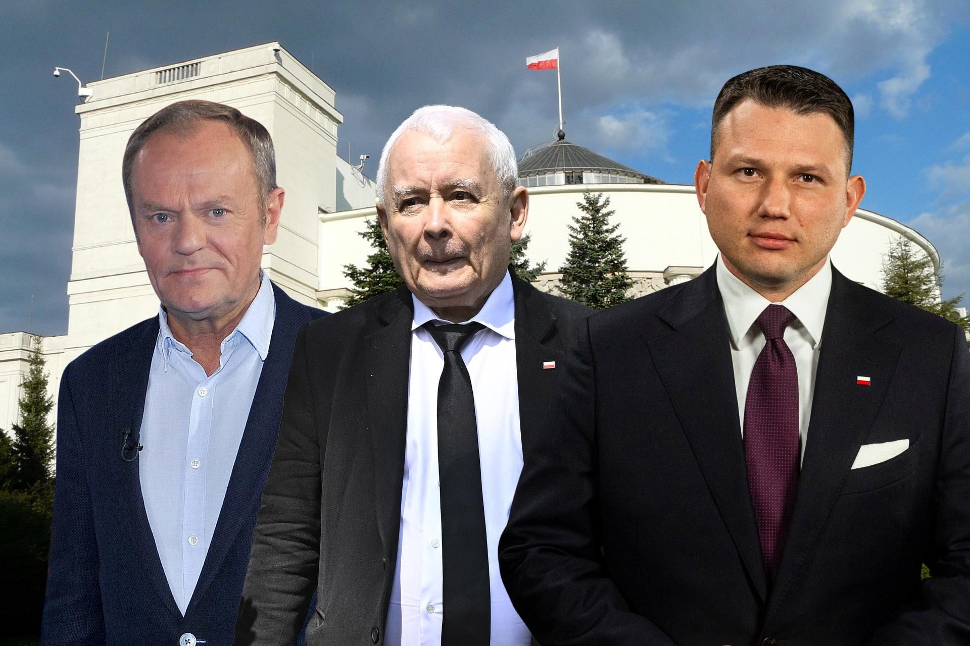 Nowy sondaż OGB. Tylko cztery partie w Sejmie. KO zaskakuje wynikiem