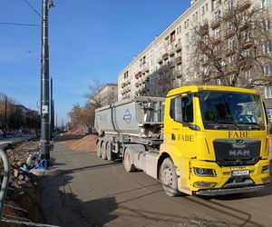 Budowa tramwaju do Dworca Zachodniego w listopadzie 2025 r.