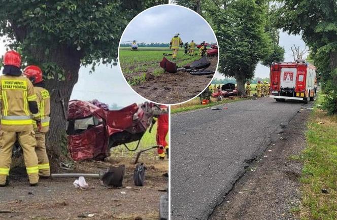 Tragiczny wypadek pod Jutrosinem. Dwaj mężczyźni zginęli na miejscu