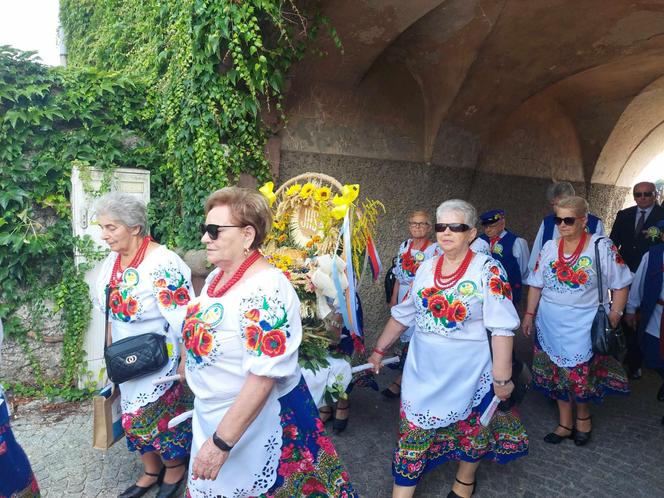 Dożynki 2024 w powiecie starachowickim. W Wąchocku dożynkowe wieńce, korowód i przysmaki