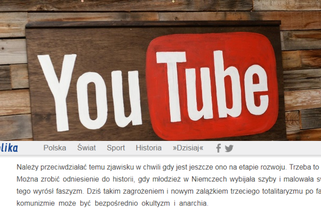 Cenzura YouTube w Polsce - screen z e strony Telewizji Republika