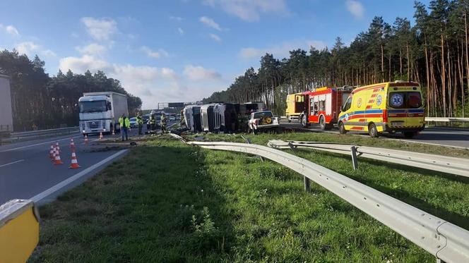 Wypadek na trasie S5 pod Bydgoszczą! Spore utrudnienia w ruchu [ZDJĘCIA]