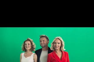 	M jak miłość nowa czołówka po wakacjach 2024. Dorota (Iwona Rejzner), Bartek (Arkadiusz Smoleński), Natalka (Dominika Suchecka)