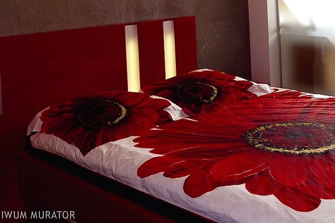 Kolor czerwony w sypialni