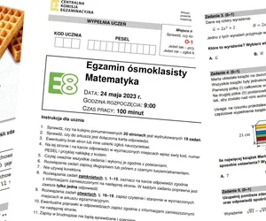 Egzamin ósmoklasisty 2023: ODPOWIEDZI i ARKUSZE CKE z matematyki. Dwa razy prawda w zadaniu z GOFRAMI [24.05.2023]