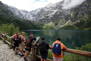 Śnieg w Tatrach w sierpniu