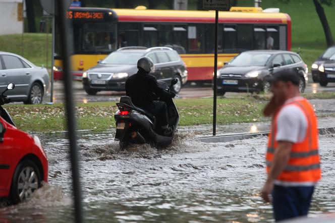 Ulewa nad Warszawą
