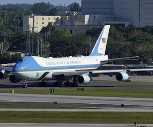 Luksusowy samolot Trumpa! Złote ściany, luksus aż kapie!