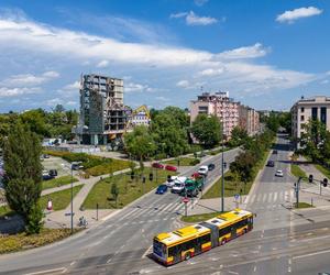 Rozbiórka wieżowca Gazowni Łódzkiej pzry ul. Uniwersyteckiej w Łodzi