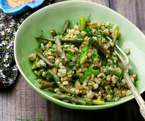 Pęczotto z fasolką szparagową