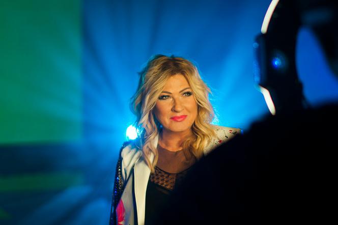 Zdjęcie z backstage klipu Beata - Niebiesko - Zielone 