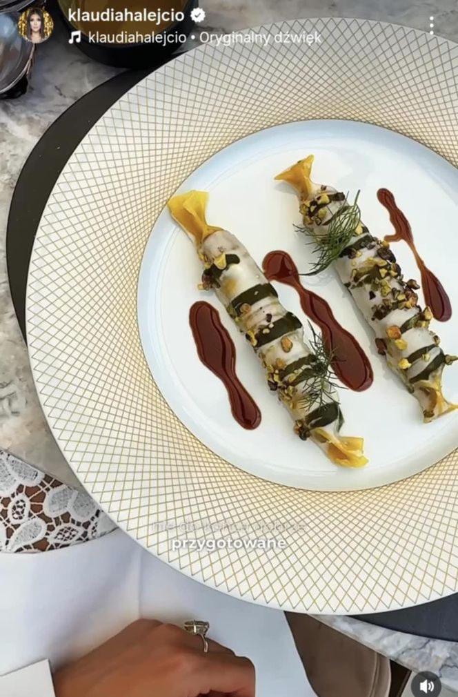 Klaudia Halejcio skrytykowała luksusową restaurację w Rzymie