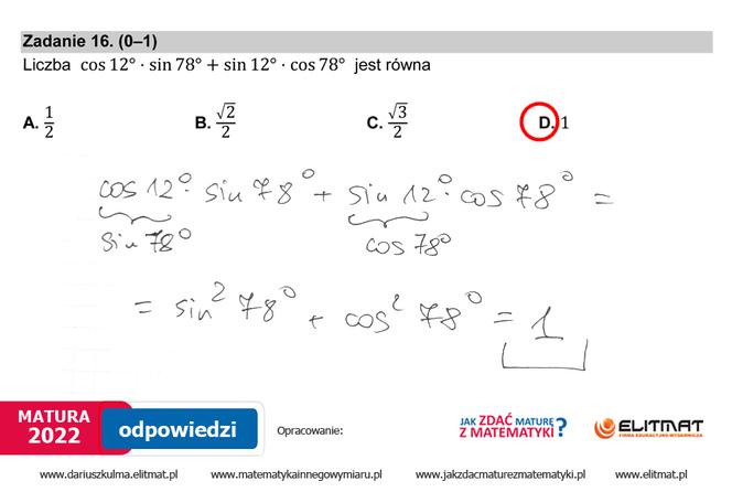  Matura 2022 matematyka. Odpowiedzi, pytania, arkusz CKE, zadania, rozwiązania [poziom podstawowy matematyka matura 5.05.2022]