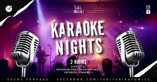 Karaoke Nights w Taki Taki Katowice - piątek 25 października