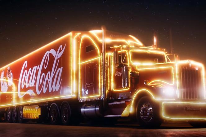 Świąteczna ciężarówka Coca-Coli 